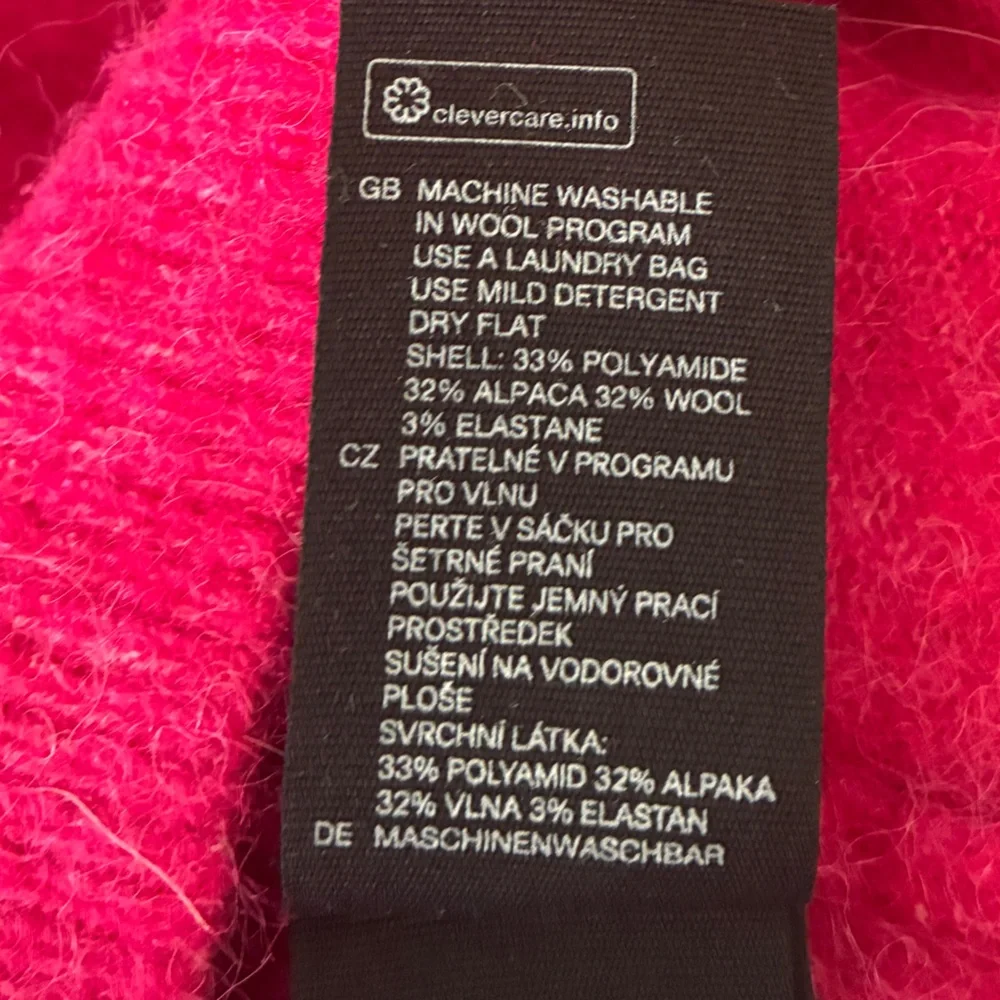 & Other Stories Women's Cozy Crewneck Sweater - Fuchsia Pink Size S